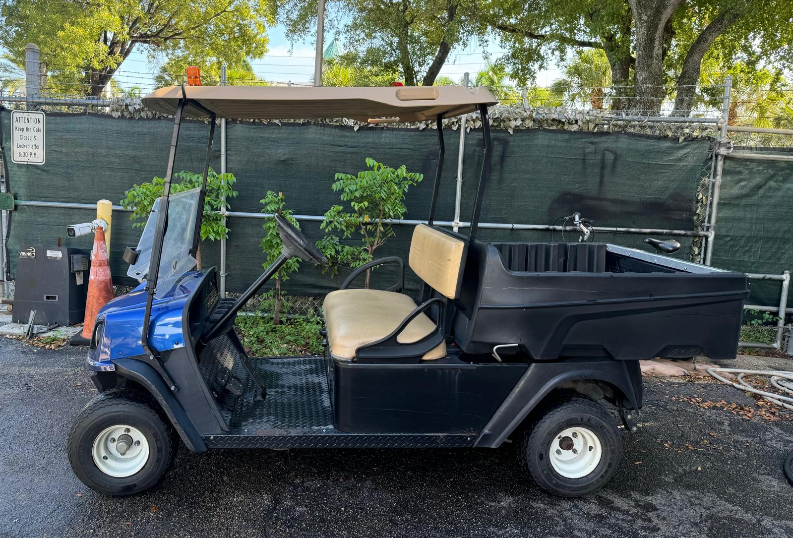 EZGO Gasoline Utility Golf Car for Rental in Florida