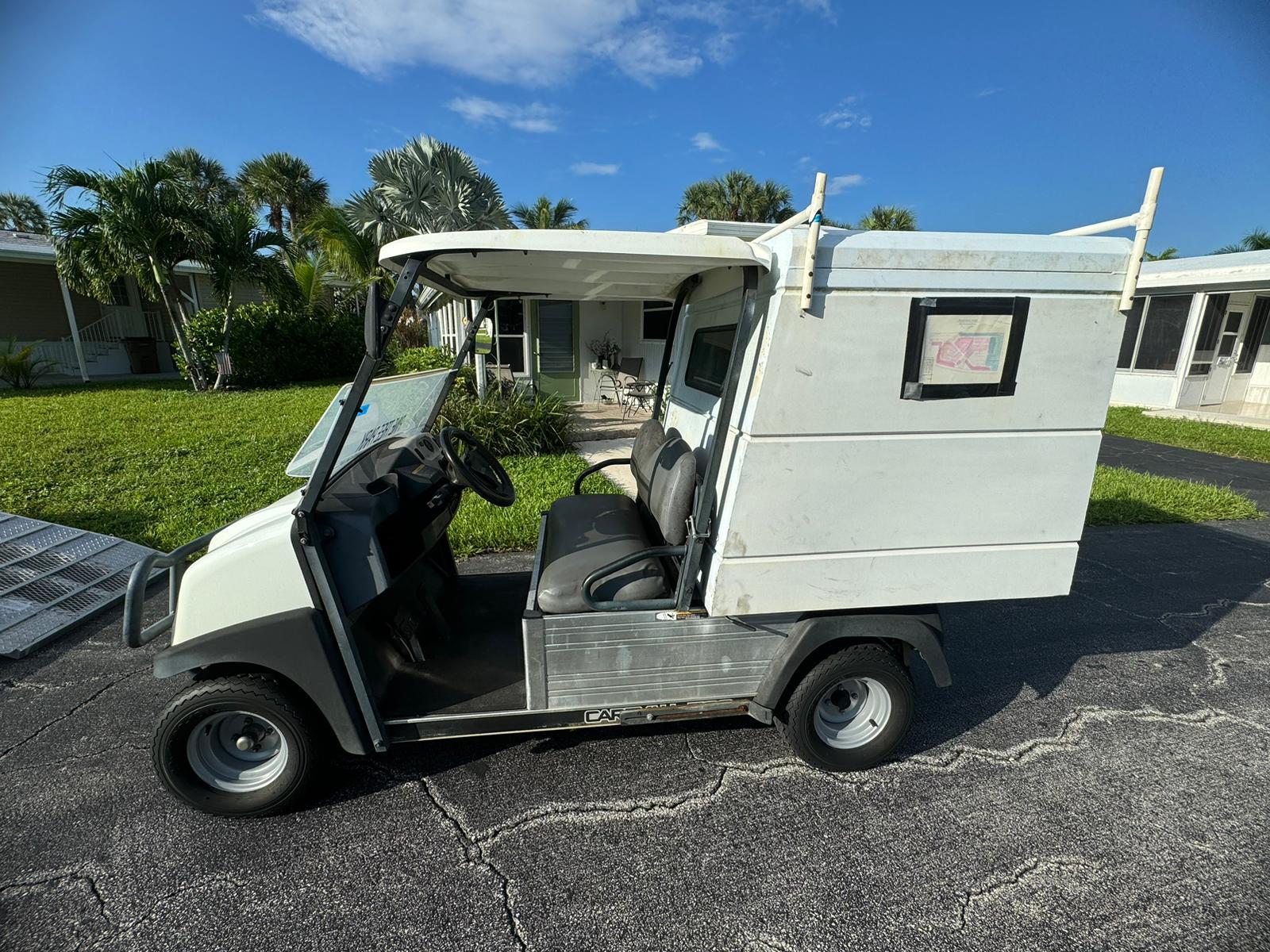 Electric Utility Golf Car Cargo Vehicle for Rental in Florida