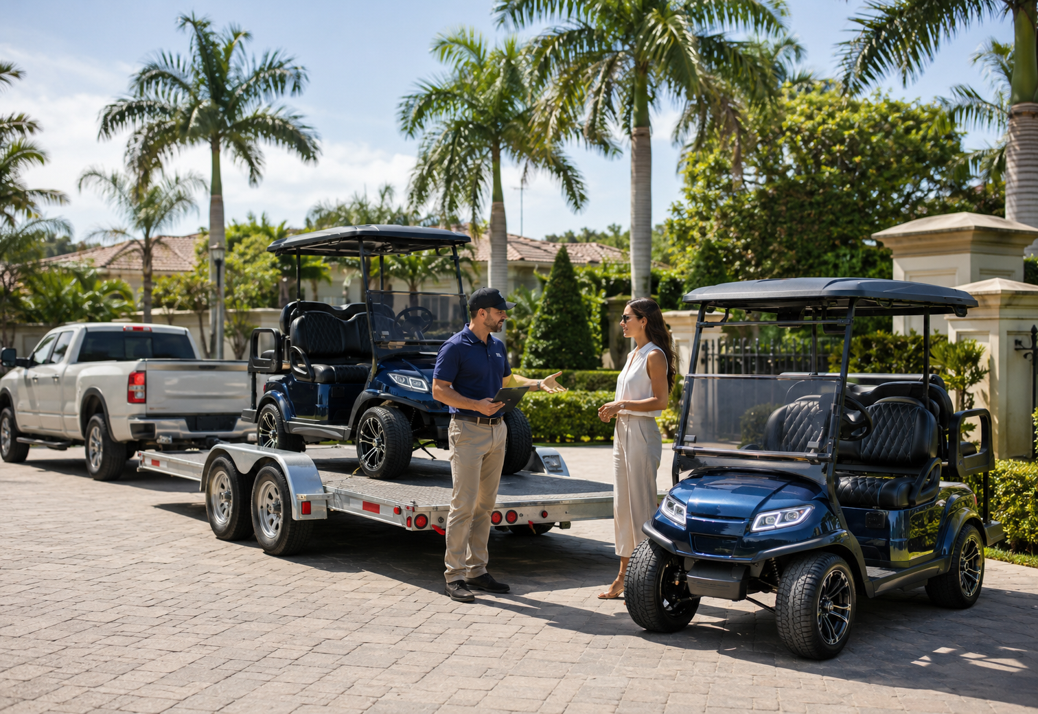 South Florida golf cart rental delivery and pickup service