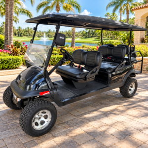 Blue Street-Legal Limo Golf Car – Space, Comfort, and Performance