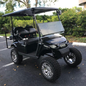 EZGO 4 Passenger Golf Cart Black Gas for Sale