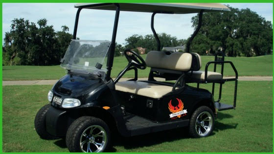 EZGO 4 Passenger Golf Cart Black for Sale