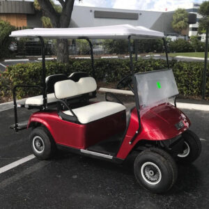 EZGO 4 Passenger Golf Cart Red for Sale