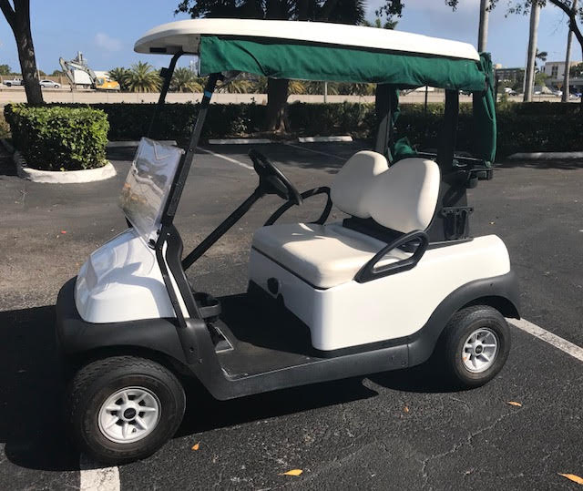Club Car 2 Passenger Golf Cart White for Sale - Image 3