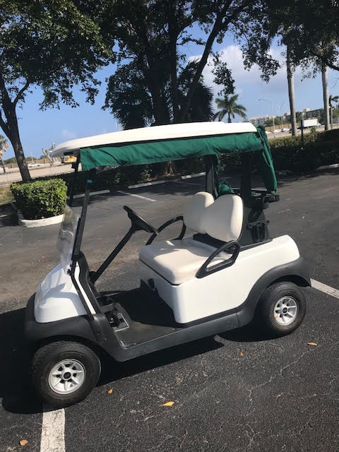 Club Car 2 Passenger Golf Cart White for Sale - Image 2