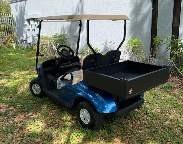 EZGO TXT Maintenance Golf Cart Blue for Sale - Image 3