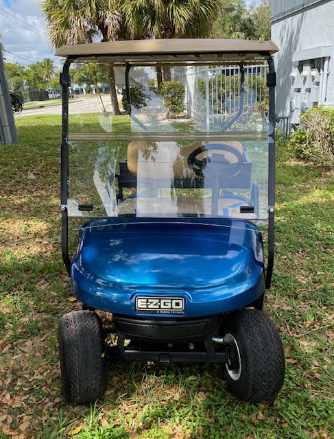 EZGO TXT Maintenance Golf Cart Blue for Sale