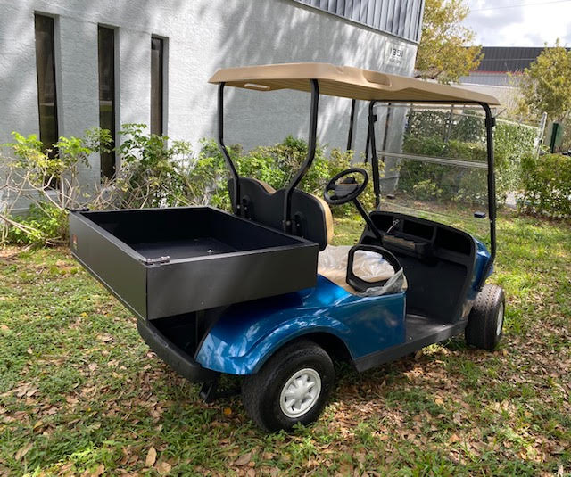 EZGO TXT Maintenance Golf Cart Blue for Sale - Image 5