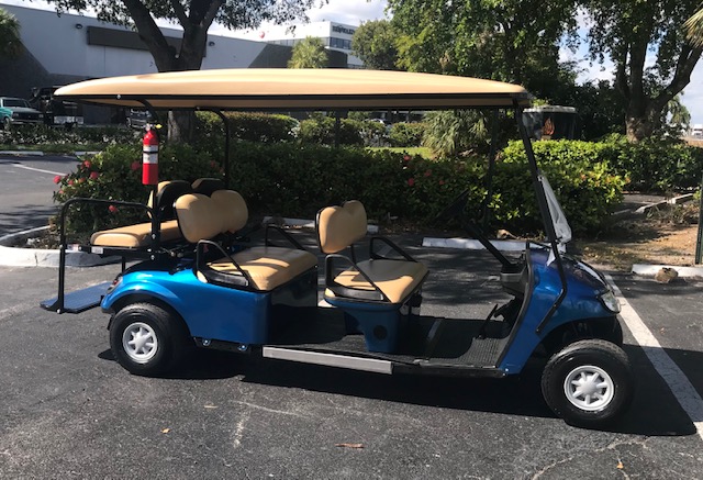 EZGO Limo Golf Cart 6 Passenger Blue ($10,800)