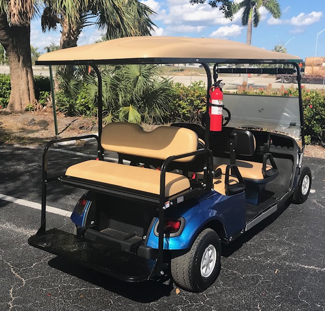 EZGO Limo Golf Cart 6 Passenger Blue ($10,800) - Image 9