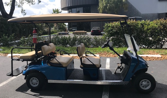 EZGO Limo Golf Cart 6 Passenger Blue ($10,800) - Image 6