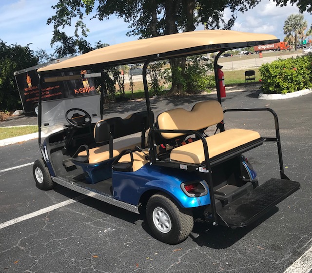 EZGO Limo Golf Cart 6 Passenger Blue ($10,800) - Image 3