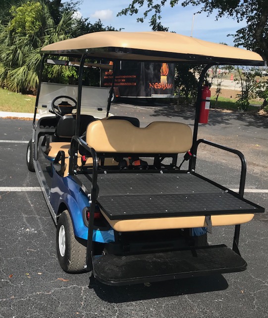 EZGO Limo Golf Cart 6 Passenger Blue ($10,800) - Image 2