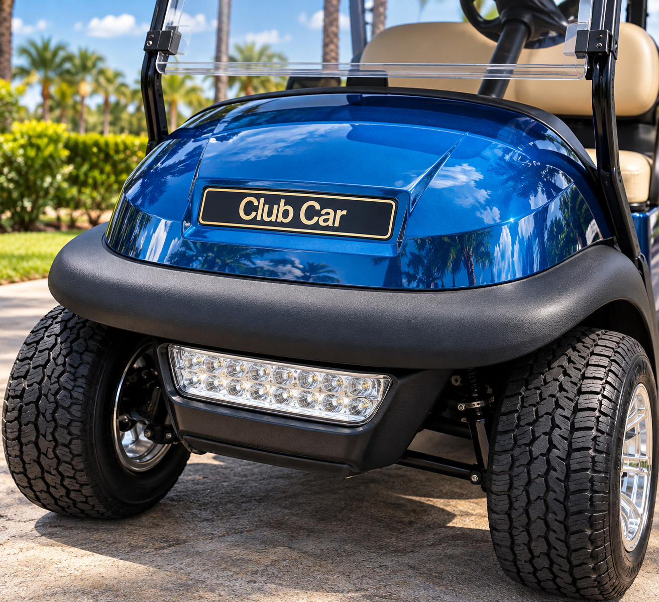 Club Car 4 Passenger Golf Cart Blue for Sale