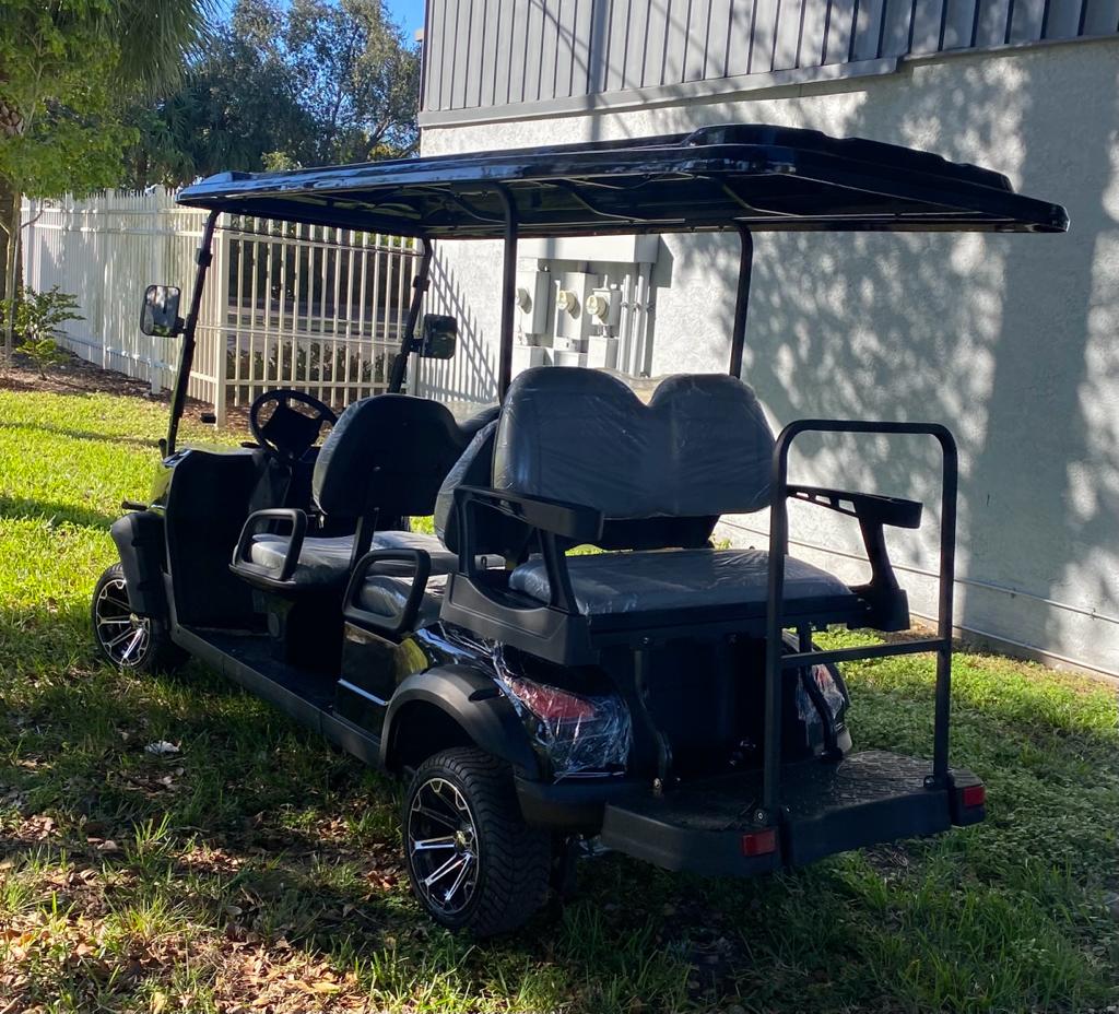 Exclusive Golf Cart Phoenix Limo Black Color for Sale - Image 4