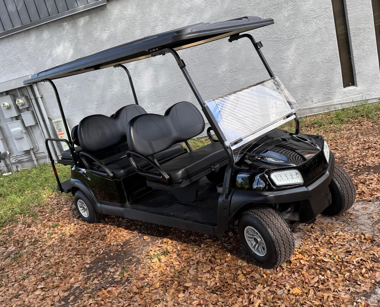 Electric Black Limo Golf Car – Luxury Meets Eco Performance