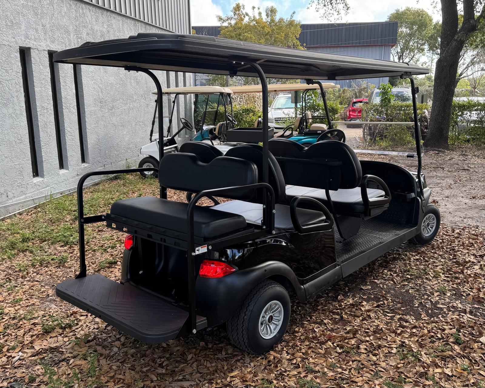 Electric Black Limo Golf Car – Luxury Meets Eco Performance - Image 2