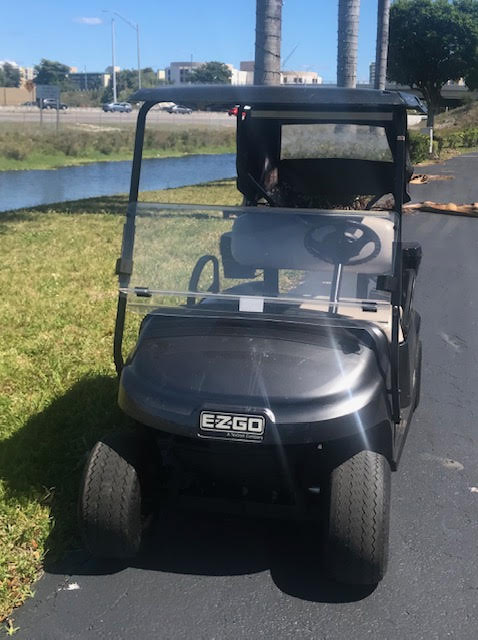EZGO 2 Passenger Golf Cart Black for Sale - Image 4