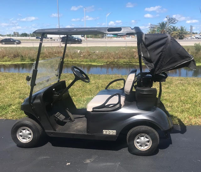EZGO 2 Passenger Golf Cart Black for Sale - Image 3