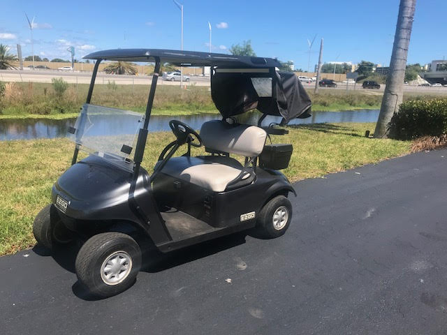 EZGO 2 Passenger Golf Cart Black for Sale - Image 2