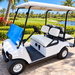 Club Car 4 Passenger Golf Cart White