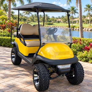 Club Car 4 Passenger Golf Cart Yellow for Sale