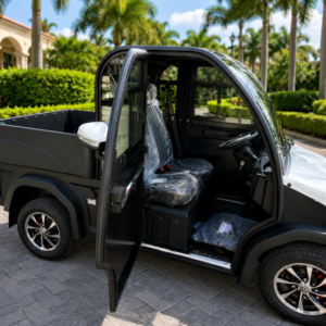 Commercial Utility Cart with Air Conditioning & Cargo Bed