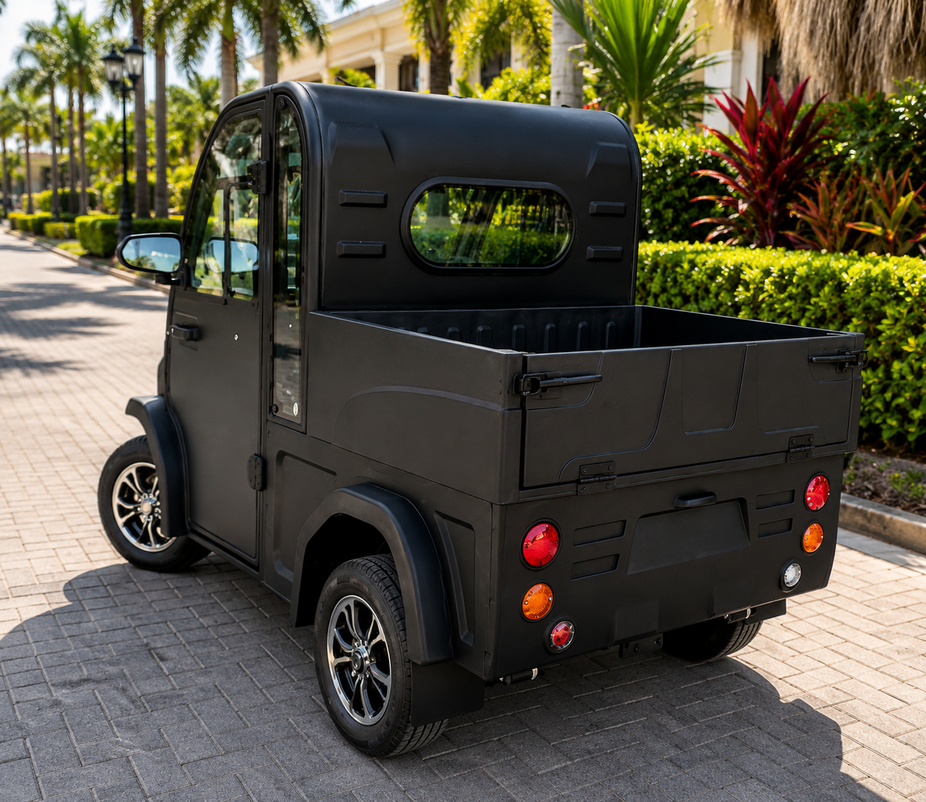 Commercial Utility Cart with Air Conditioning & Cargo Bed - Image 2