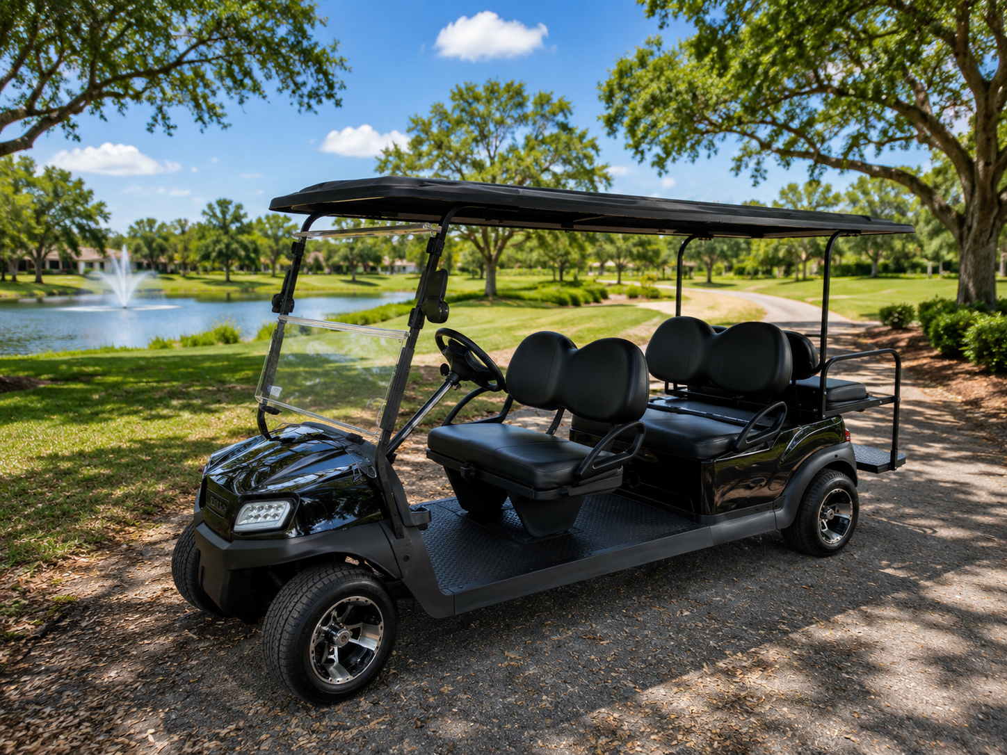 Club Car Tempo Limo – 6 Passenger Black ($11,500)