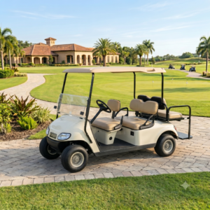 EZGO Limo Golf Cart 6 Passenger Off White ($10,900)