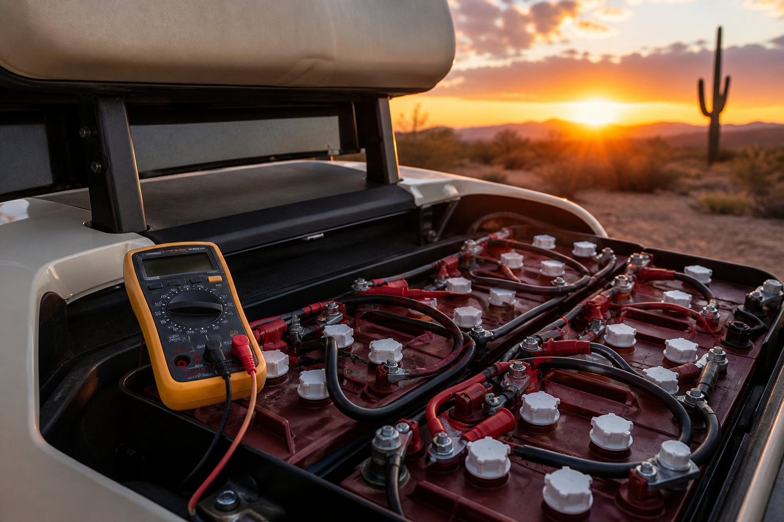 Golf Cart Electrical Repair Phoenix - Golf cart on a course