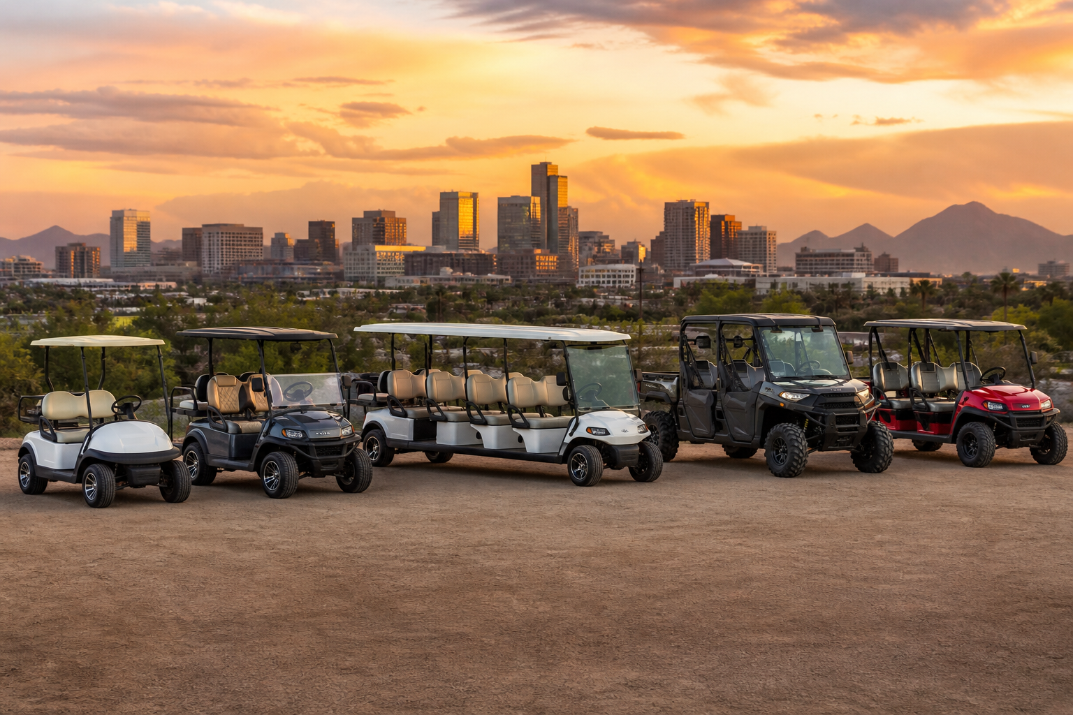 Golf Cart Rental Sizes Phoenix