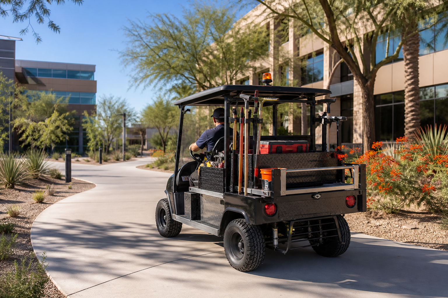 Utility Golf Cart Applications on Phoenix Construction Sites