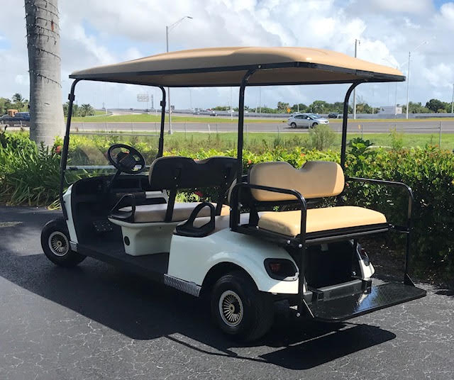 EZGO Limo Golf Cart 6 Passenger Off White ($10,900) - Image 6