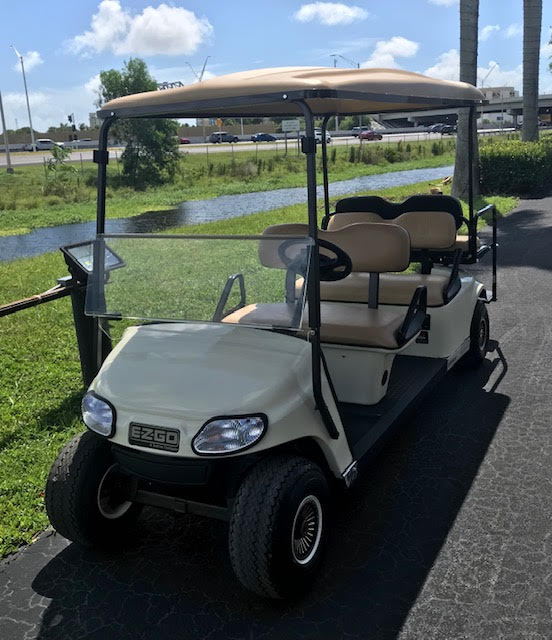 EZGO Limo Golf Cart 6 Passenger Off White ($10,900) - Image 4