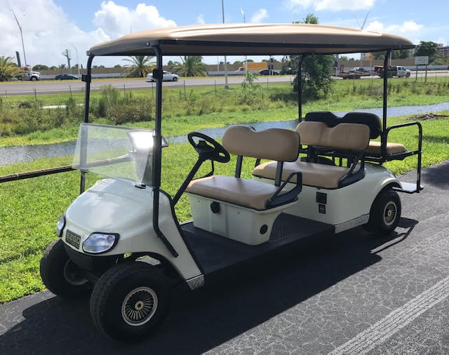 EZGO Limo Golf Cart 6 Passenger Off White ($10,900) - Image 2